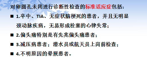 哪些病人需要進行卵圓孔未閉相關的檢查呢?